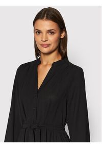 Selected Femme Sukienka koszulowa Mivia 16079687 Czarny Regular Fit. Kolor: czarny. Materiał: syntetyk. Typ sukienki: koszulowe #4