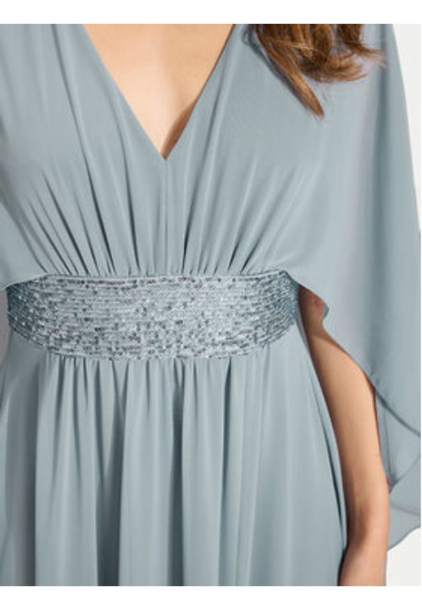 Swing Sukienka wieczorowa 5AI10300 Niebieski Regular Fit. Kolor: niebieski. Materiał: syntetyk. Styl: wizytowy