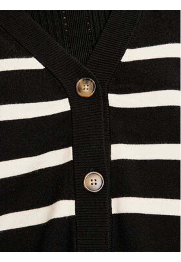 Pieces Kardigan Sia 17150971 Czarny Loose Fit. Kolor: czarny. Materiał: syntetyk