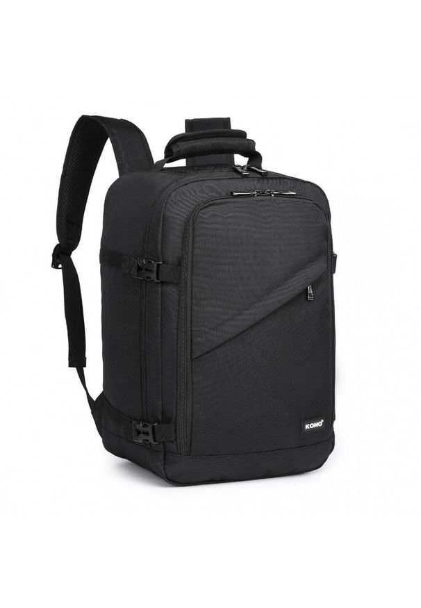 Kono Plecak podróżny kabinowy do samolotu RYANAIR 40x20x25 Czarny. Kolor: czarny