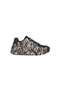 skechers - Buty dziecięce SKECHERS JGoldcrown Uno Lite Metallic Love. Okazja: na co dzień. Kolor: czarny, wielokolorowy. Materiał: syntetyk, skóra