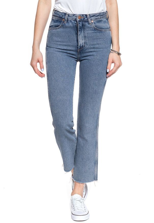 Wrangler - WRANGLER RETRO STRAIGHT CROP SUNSET BLUE W27YGF26R 112128214. Styl: retro