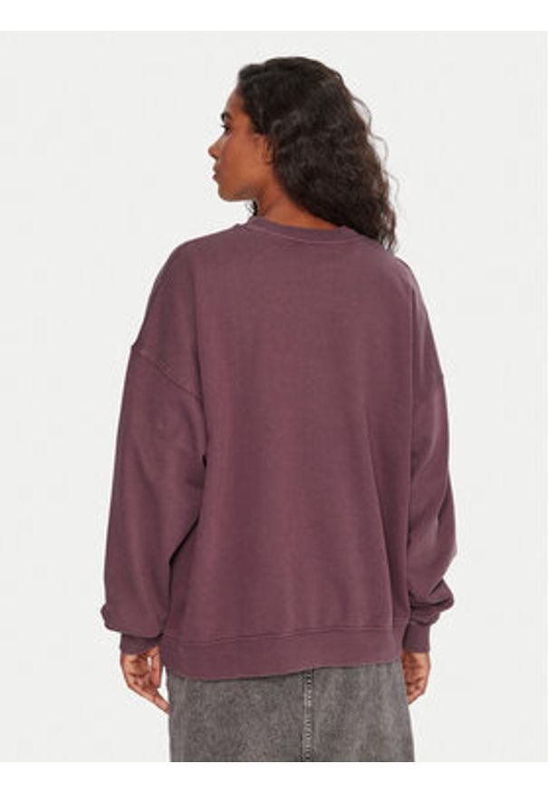 Roxy Bluza Lineup ERJFT05005 Fioletowy Oversize. Kolor: fioletowy. Materiał: bawełna