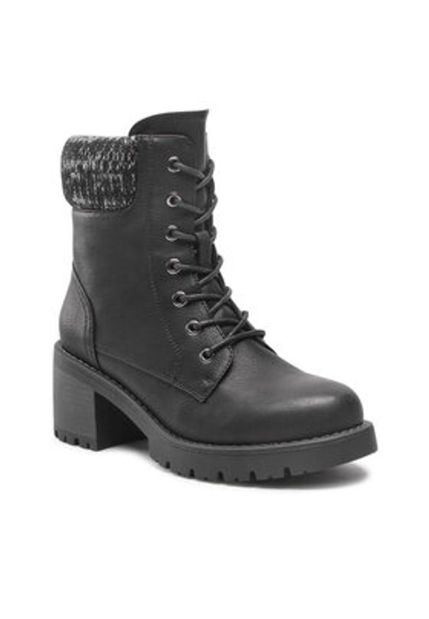 Clara Barson Trzewiki WS5898-10 Czarny. Kolor: czarny. Materiał: skóra