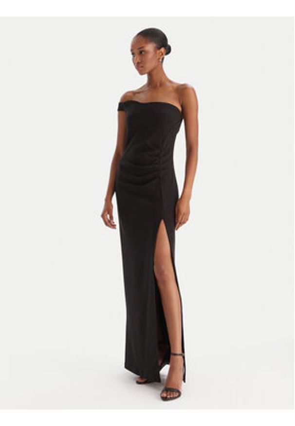 Eleh Sukienka wieczorowa EFW250217 Czarny Regular Fit. Kolor: czarny. Materiał: syntetyk. Styl: wizytowy