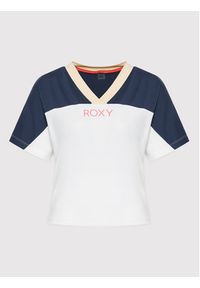 Roxy T-Shirt Trying Your Luck ERJZT05128 Biały Regular Fit. Kolor: biały. Materiał: syntetyk #3