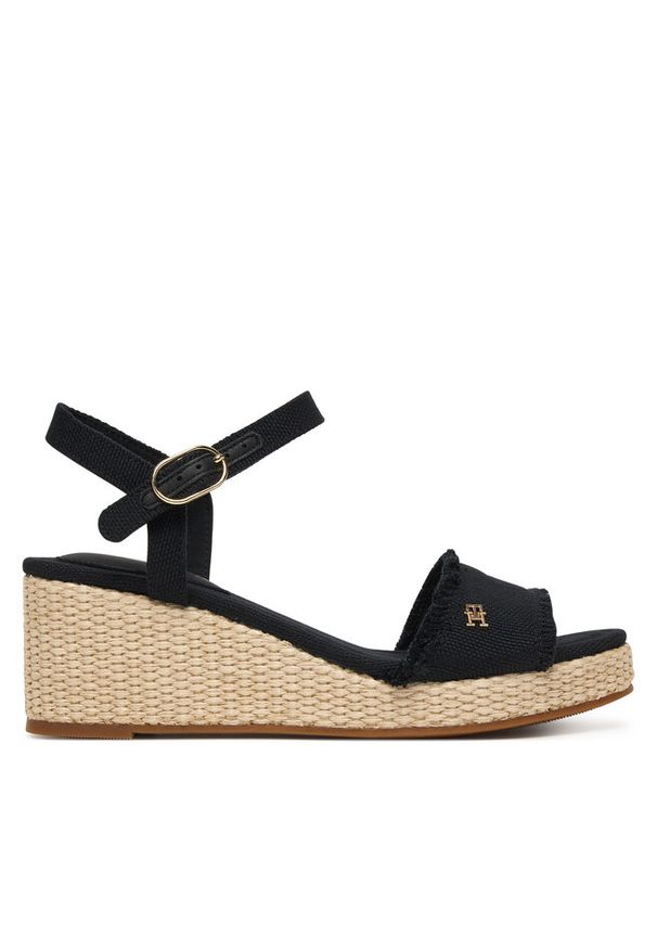 TOMMY HILFIGER - Sandały Tommy Hilfiger. Kolor: czarny