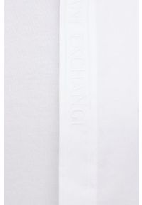Armani Exchange koszula bawełniana męska kolor biały regular z kołnierzykiem klasycznym. Typ kołnierza: kołnierzyk klasyczny. Kolor: biały. Materiał: bawełna. Wzór: aplikacja. Styl: klasyczny #3