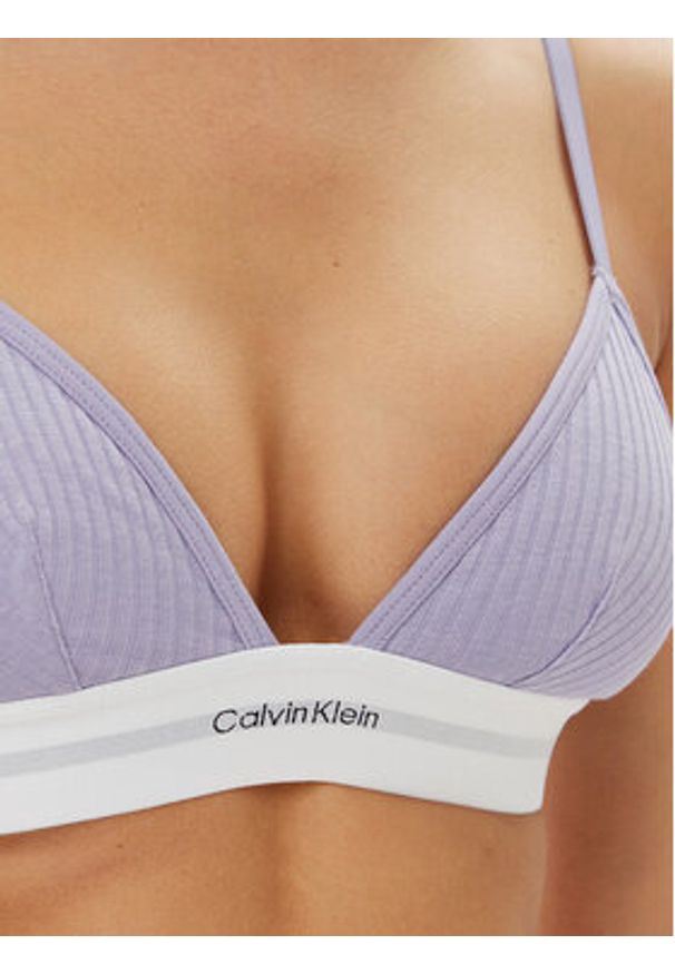 Calvin Klein Underwear Biustonosz braletka LV00QF8248 Fioletowy. Kolor: fioletowy. Materiał: bawełna