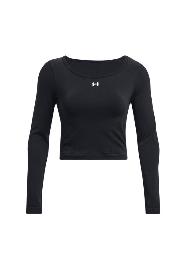 Koszulka fitness damska Under Armour Train Seamless. Kolor: czarny. Długość rękawa: długi rękaw. Sport: fitness