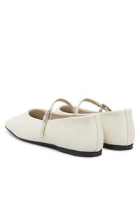 Calvin Klein Baleriny Ballerina New Buckle - Lth HW0HW02483 Beżowy. Kolor: beżowy. Materiał: skóra #6