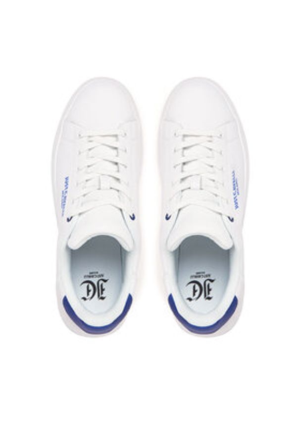 Just Cavalli Sneakersy 78QA3SBF Biały. Kolor: biały. Materiał: skóra