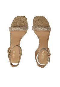 MICHAEL Michael Kors Sandały Carrie Sandal 40R4CEMS1D Złoty. Kolor: złoty. Materiał: materiał #3