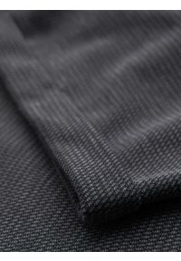 Ombre Clothing - Męskie krótkie spodenki na gumce ze strukturalnej dzianiny – grafitowe V3 OM-SRCS-0177 - XXL. Okazja: na co dzień. Kolor: szary. Materiał: dzianina. Długość: krótkie. Styl: klasyczny, casual #8