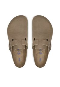 Birkenstock Klapki Boston SFB LEOI 1018147 Brązowy. Kolor: brązowy. Materiał: skóra #4