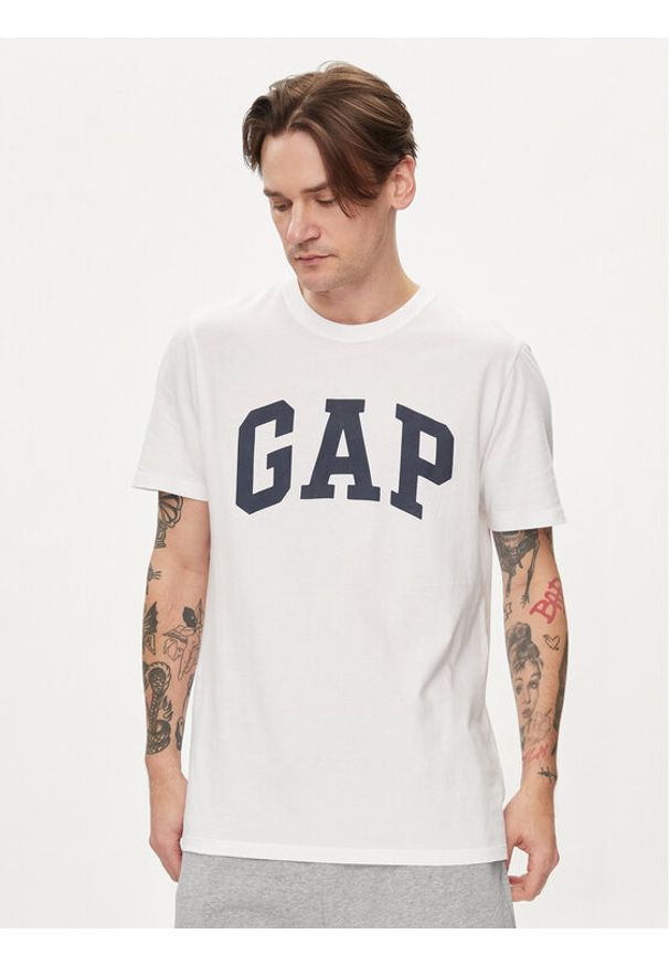 GAP - Gap T-Shirt 856659-03 Biały Regular Fit. Kolor: biały. Materiał: bawełna