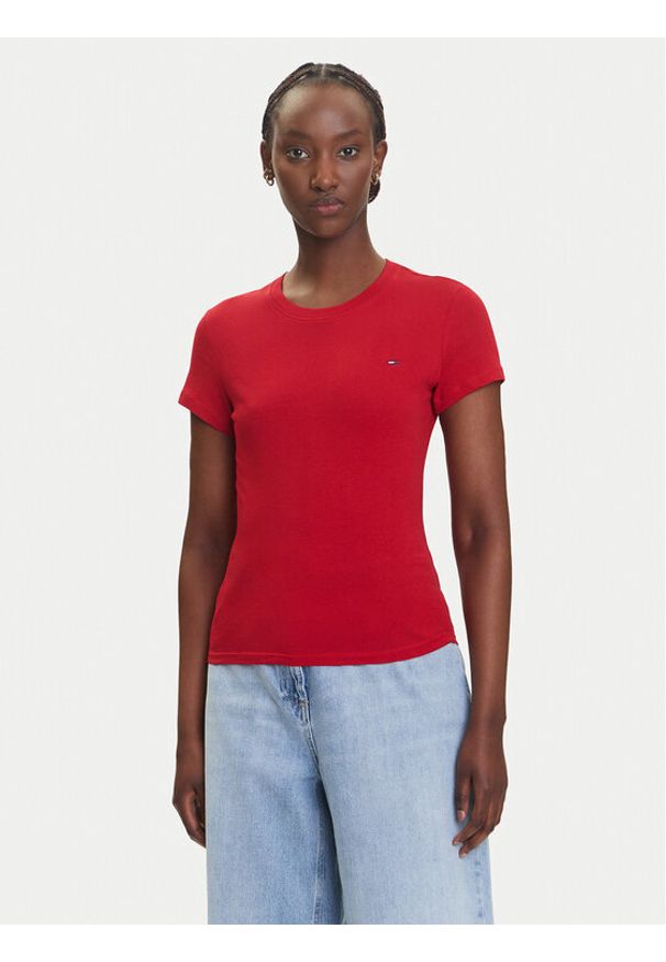 Tommy Jeans Komplet 2 t-shirtów DW0DW21366 Kolorowy Slim Fit. Materiał: bawełna. Wzór: kolorowy