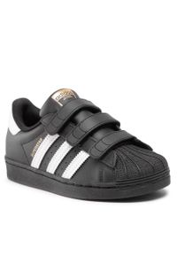 Adidas - Buty adidas Superstar Cf C EF4840 Cblack/Ftwwht/Cblack. Kolor: czarny. Materiał: skóra. Model: Adidas Superstar #1