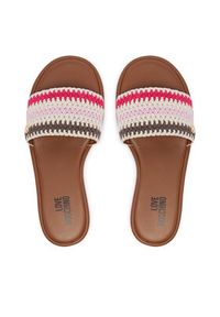 Love Moschino - LOVE MOSCHINO Klapki JA28242G0OJQB20A Kolorowy. Materiał: materiał. Wzór: kolorowy #2