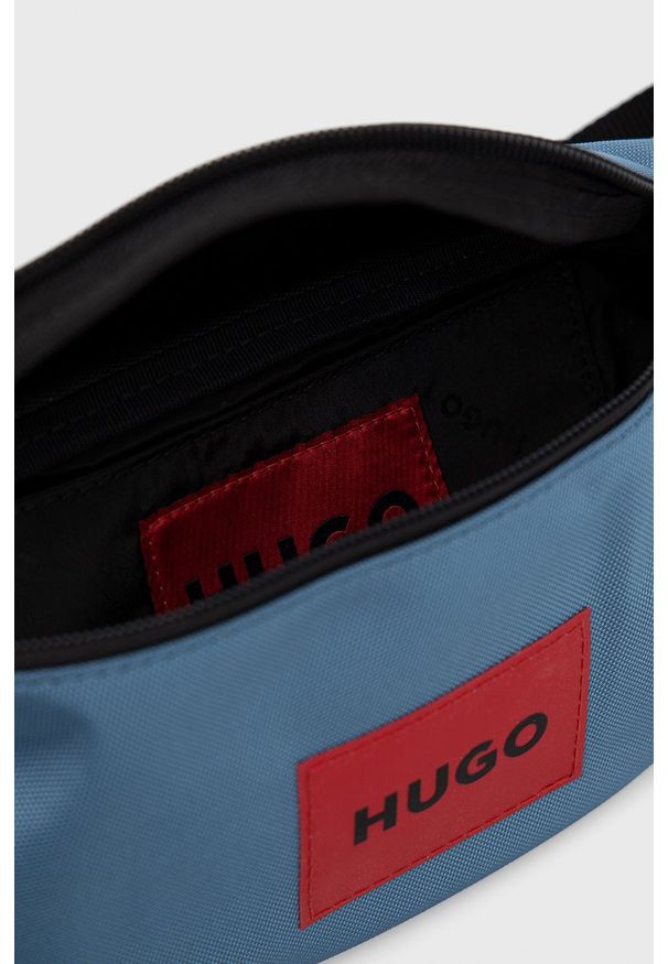 Hugo - HUGO nerka kolor szary. Kolor: niebieski. Materiał: poliester, poliamid. Wzór: aplikacja