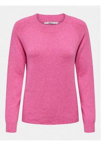 only - ONLY Sweter Rica 15204279 Różowy Regular Fit. Kolor: różowy. Materiał: syntetyk #6