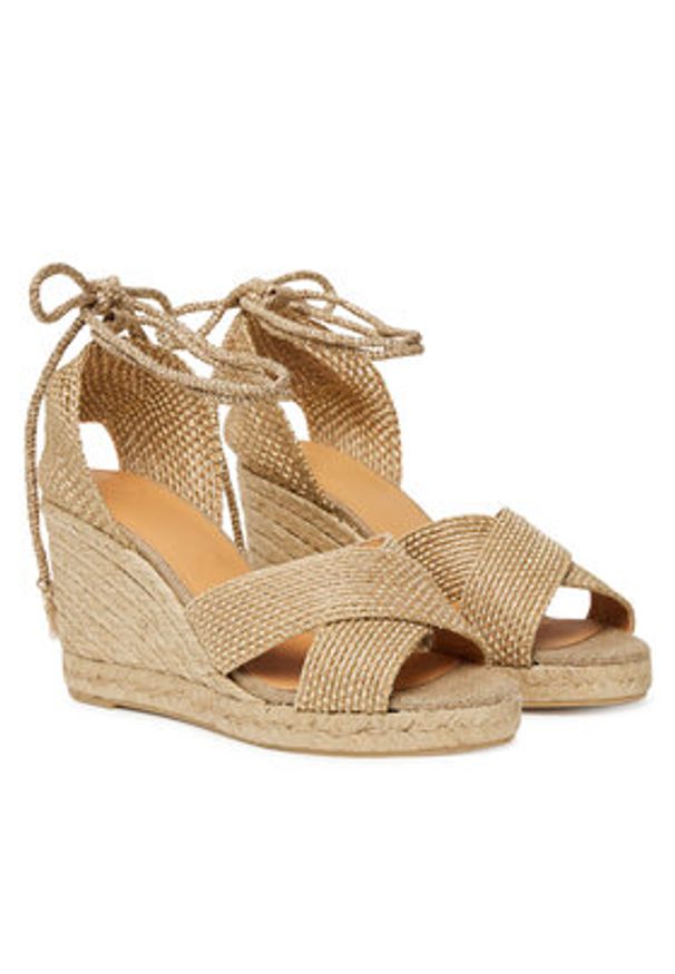 Castañer Espadryle Becca/8/256 025534 Beżowy. Kolor: beżowy. Materiał: materiał