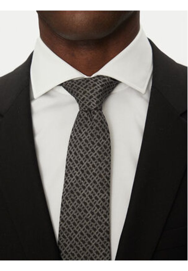 BOSS Krawat H-Tie 7,5 Cm-222 50540043 Granatowy. Kolor: niebieski. Materiał: bawełna