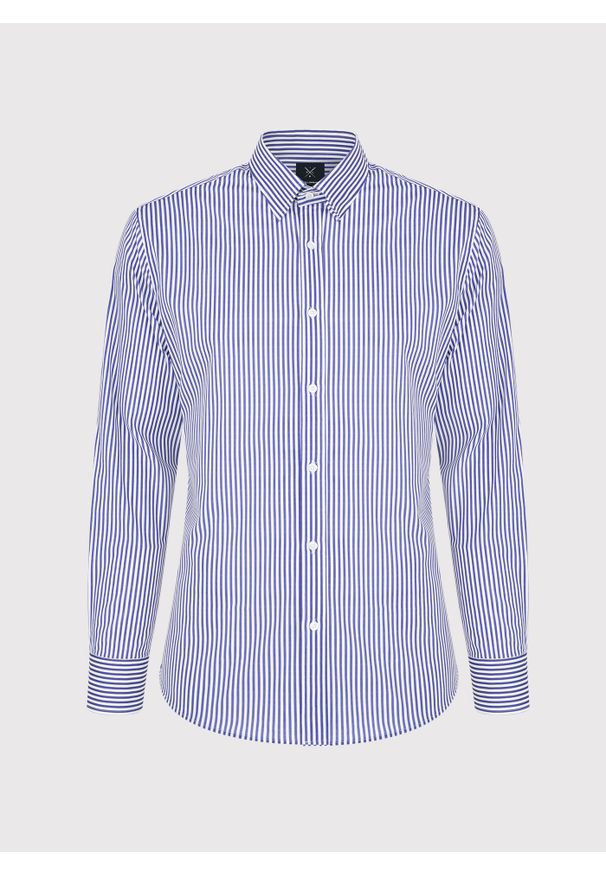 Pako Lorente - PAKO LORENTE – Koszula męska w paski. Materiał: bawełna, elastan. Długość rękawa: długi rękaw. Długość: długie. Wzór: paski