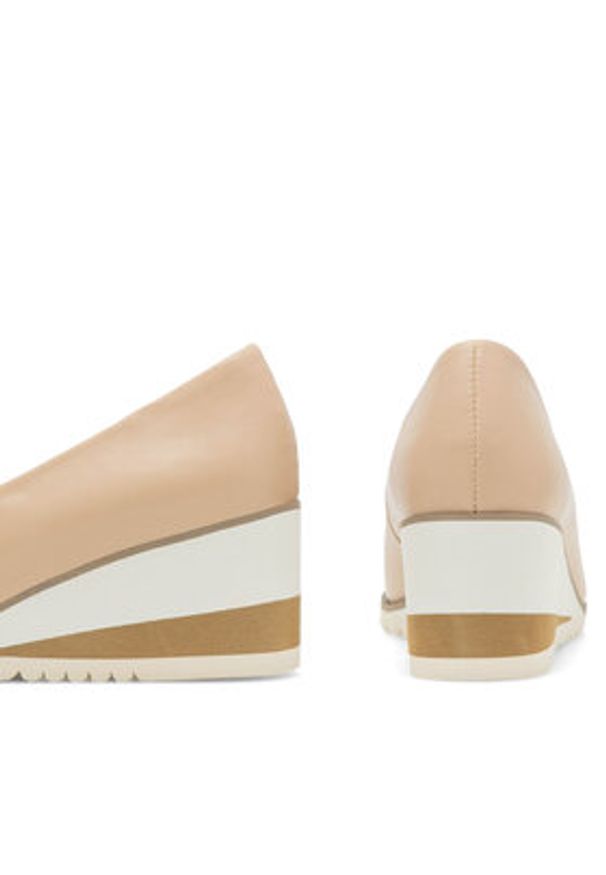 Clara Barson Półbuty WYL3396-2 Beżowy. Kolor: beżowy. Materiał: skóra