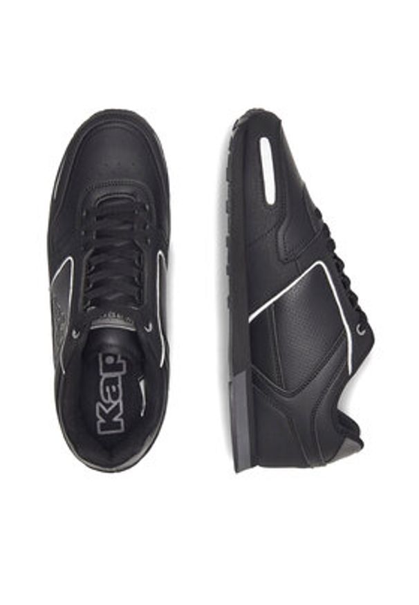 Kappa Sneakersy Logo Voghera 5 3112H5W-A00 Czarny. Kolor: czarny. Materiał: skóra