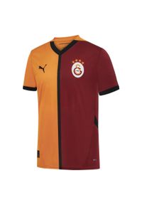 Puma - Męska koszulka domowa Galatasaray SK 24/25 PUMA Red Rhythm Intense Orange. Kolor: żółty, czerwony, pomarańczowy, wielokolorowy
