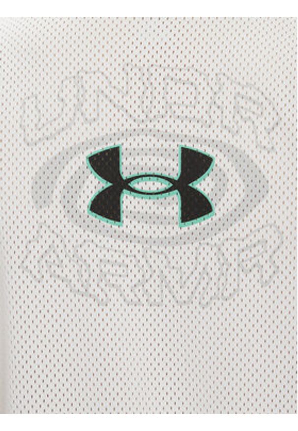 Under Armour Tank top Zone Pro 6000370 Biały Loose Fit. Kolor: biały. Materiał: syntetyk
