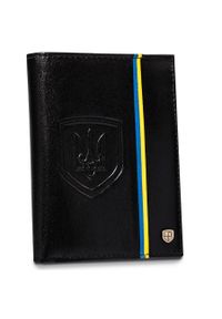 Portfel skórzany Peterson [DH] PTN 324-P-UP UA-BLAC czarny. Kolor: czarny. Materiał: skóra