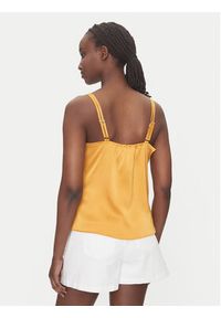 Morgan Top 242-OLAFI Żółty Slim Fit. Kolor: żółty. Materiał: syntetyk #4