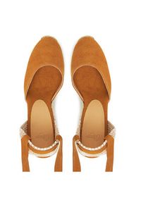 Castañer Espadryle Carina/8/002 021642 Brązowy. Kolor: brązowy. Materiał: materiał #6
