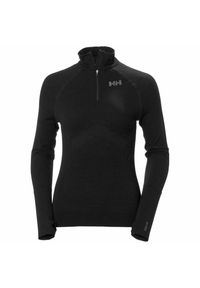 Bluza damska 1/2 zip Helly Hansen h1 pro lifa seamless. Kolor: czarny
