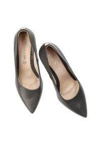 Szare Szpilki Baldaccini Eleganckie Skórzane Buty. Okazja: do pracy, na co dzień, na spotkanie biznesowe. Kolor: szary. Materiał: skóra. Obcas: na szpilce. Styl: elegancki. Wysokość obcasa: średni #6