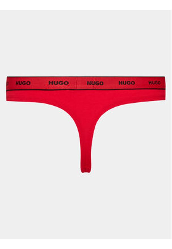 Hugo Komplet 3 par stringów 50480150 Kolorowy. Materiał: bawełna. Wzór: kolorowy