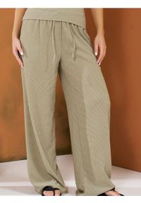 Sinsay - Luźne spodnie wide leg - wielobarwny