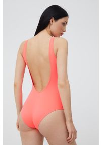 Armani Exchange jednoczęściowy strój kąpielowy 943036.2R610 kolor różowy miękka miseczka. Kolor: różowy. Materiał: materiał #3