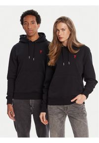 AMI PARIS - AMI Paris Bluza BFUSW235.730 Czarny Regular Fit. Kolor: czarny. Materiał: bawełna #1