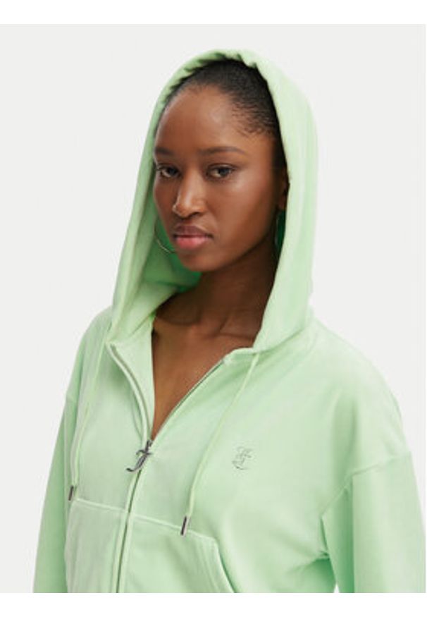 Juicy Couture Bluza Iccle JCWAS126304 Zielony Oversize. Kolor: zielony. Materiał: syntetyk