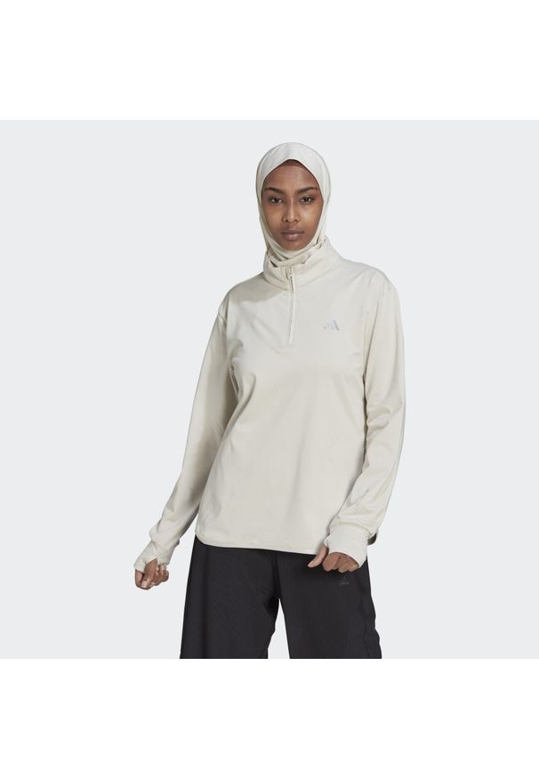 Adidas - Bluza damska adidas Techfit Aeroready. Kolor: szary. Technologia: Techfit (Adidas)