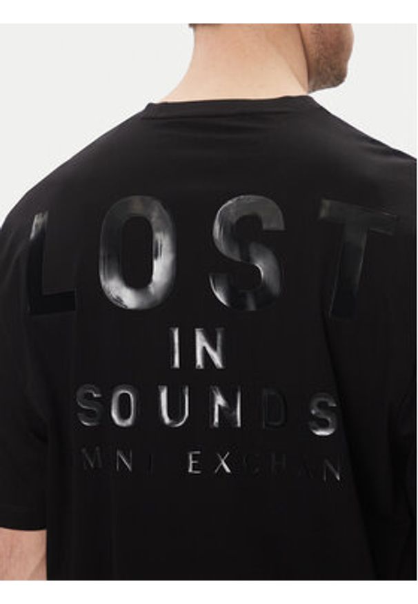 Armani Exchange T-Shirt XM000576 AF10364 UC001 Czarny Loose Fit. Kolor: czarny. Materiał: bawełna