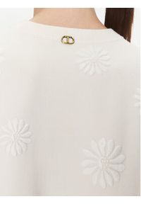 TwinSet - TWINSET Sweter 241TP3090 Écru Loose Fit. Materiał: wiskoza #5