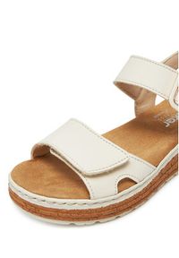 Rieker Sandały CEO-62760-60 Beżowy. Kolor: beżowy. Materiał: skóra #3