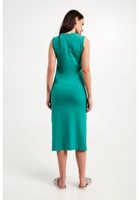 Armani Exchange - Sukienka ARMANI EXCHANGE. Materiał: bawełna. Długość rękawa: na ramiączkach. Wzór: nadruk. Długość: maxi #4
