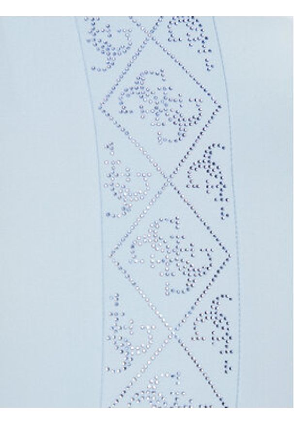 Guess Legginsy W5BB72 K7182 Błękitny Slim Fit. Kolor: niebieski. Materiał: syntetyk