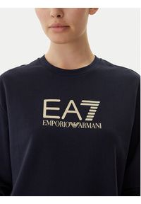 EA7 Emporio Armani Dres 7W000115 AF13135 MB235 Granatowy Regular Fit. Kolor: niebieski. Materiał: bawełna