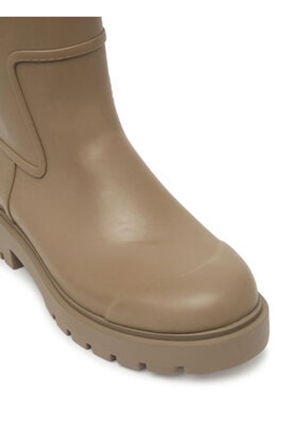 Calvin Klein Jeans Kalosze Mid Rainboot Rubber YW0YW02004 Brązowy. Kolor: brązowy. Materiał: syntetyk